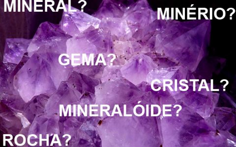 Mineral, Minério, Mineralóide, Cristal, Gema e Rocha